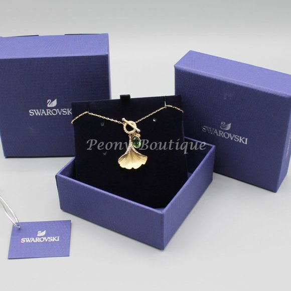 Swarovski 5515465 Ginkgo necklace jewelry new - Picture 2 of 7